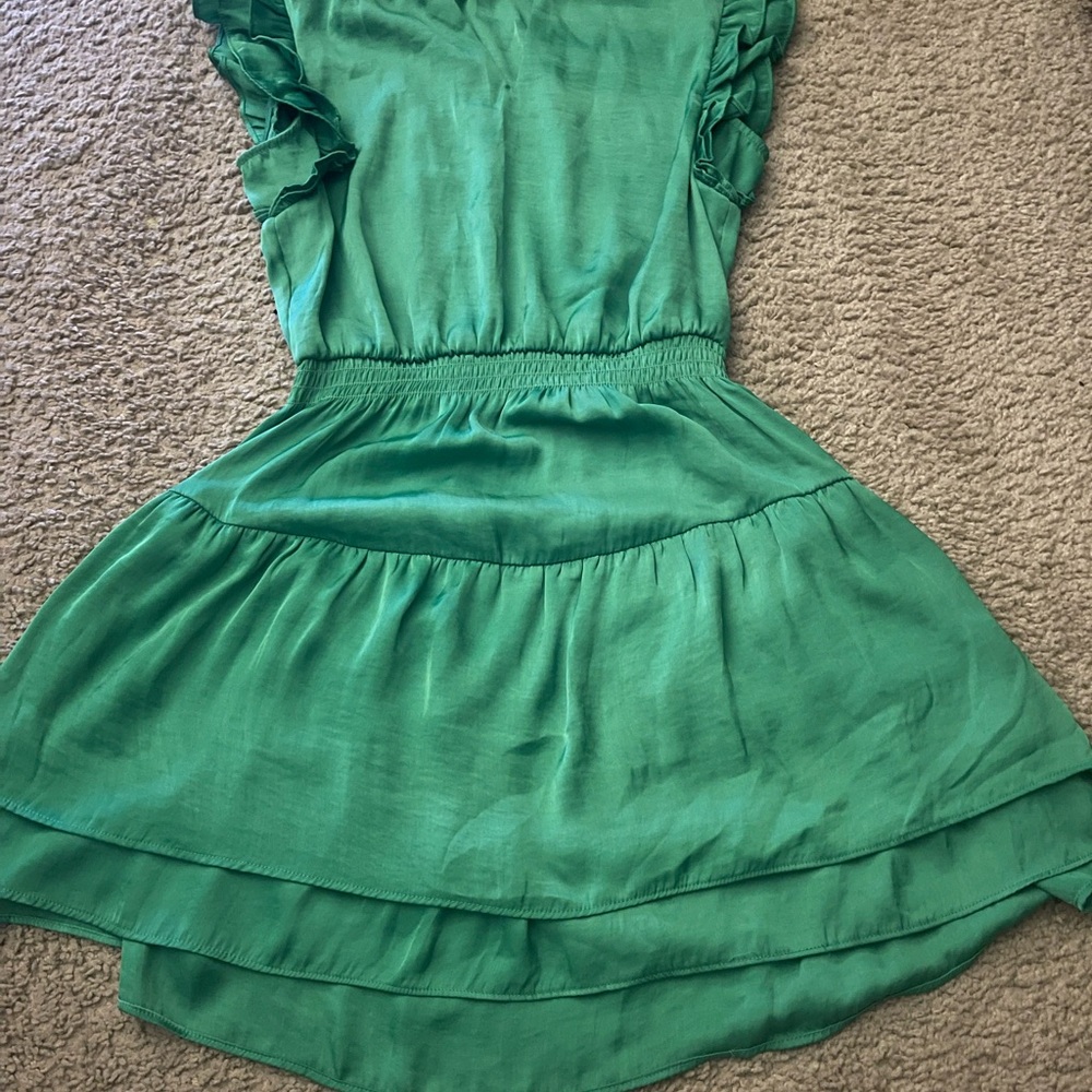 Green Ruffled Dress